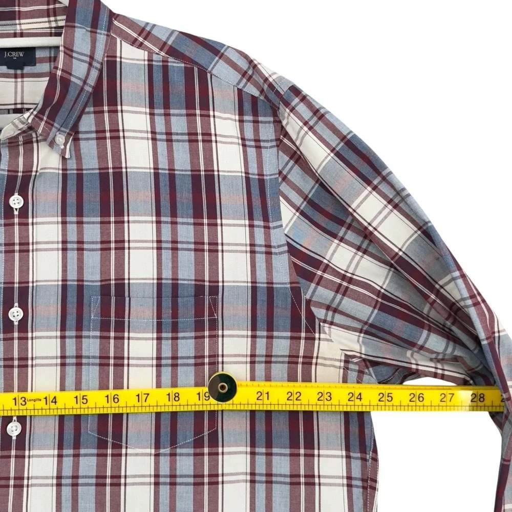 J. Crew Mens XL Button Down Long Sleeve Plaid‎ Shirt Dress Casual